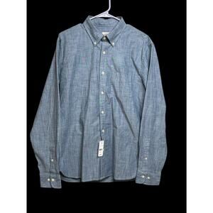NWT Brooks Brothers Red Fleece Chambray Blue Size XL Button Down Brand New D10